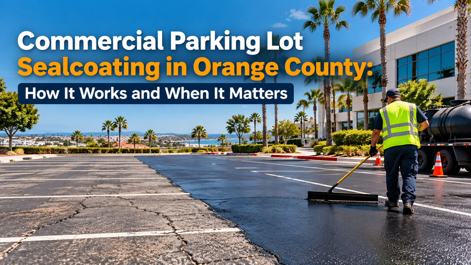 Commercial Parking Lot Sealcoating in Orange County: How It Works and When It Matters